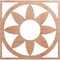 Ekena Millwork Blume Wood Fretwork Pierced Ceiling Medallion, Cherry, 34"OD x 11 3/4"ID x 3/8"T CMWP34X34X0375BLCH - alternate 1